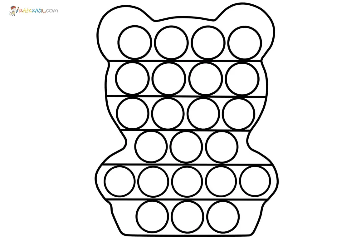 Pop It Para Colorear 9