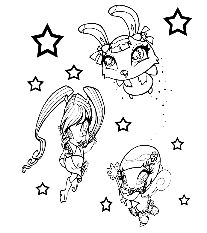 Pop Pixie Coloring Pages 11