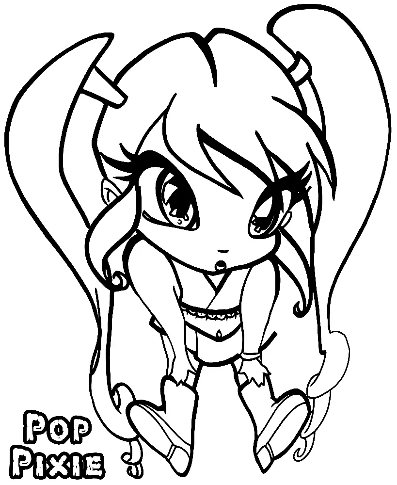 Pop Pixie Coloring Pages 15