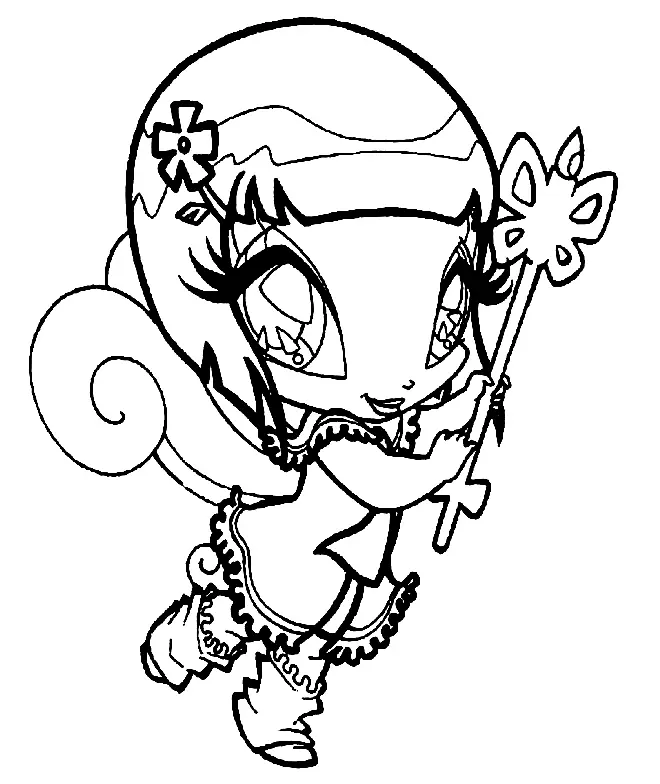 Pop Pixie Coloring Pages 35