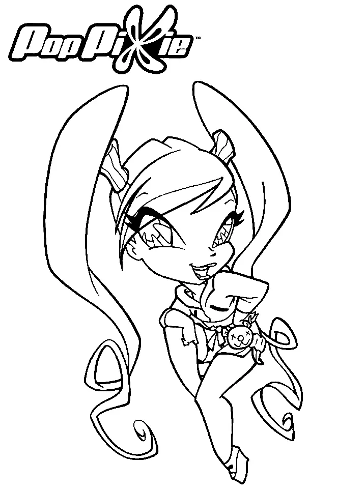 Pop Pixie Coloring Pages 6
