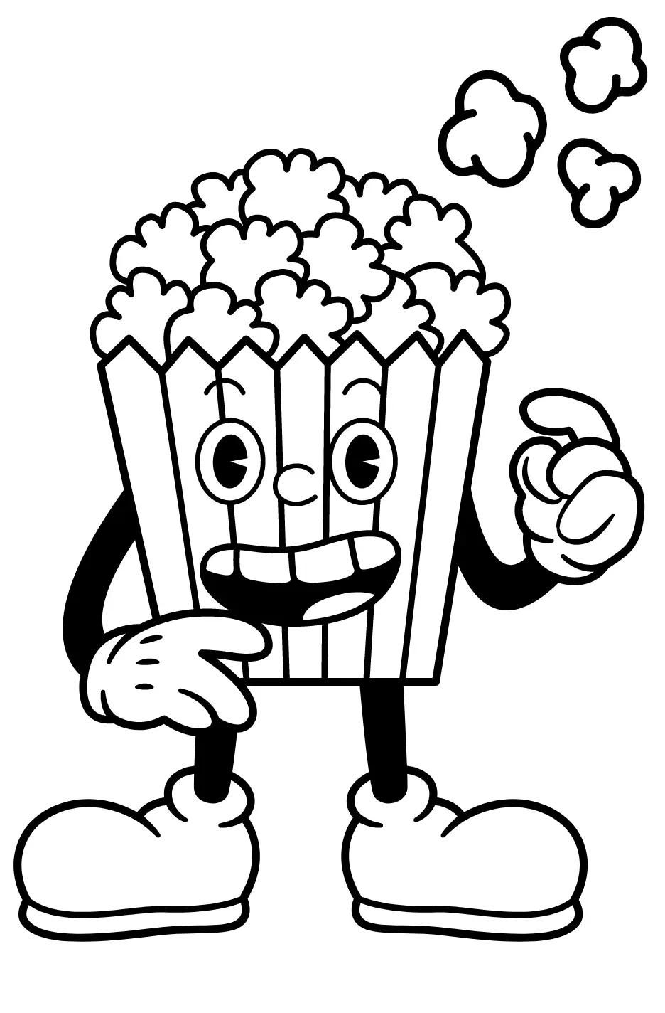 Popcorn Coloring Pages 10