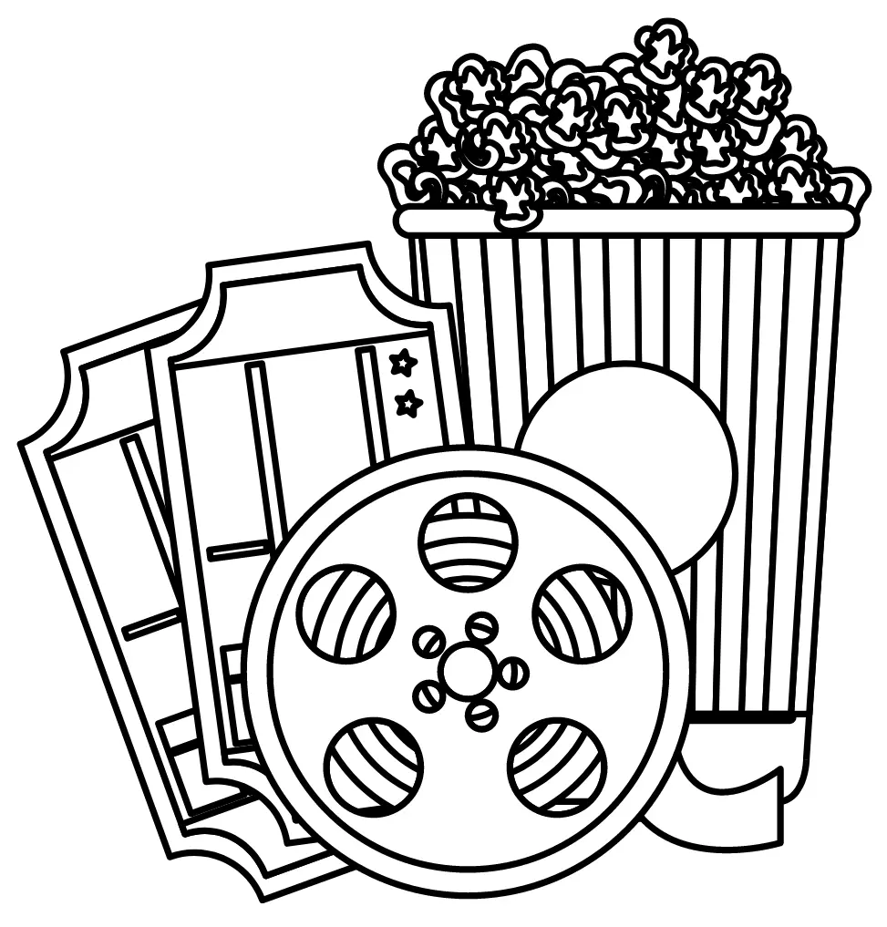 Popcorn Coloring Pages 16
