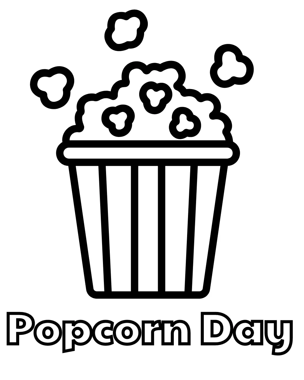 Popcorn Coloring Pages 21
