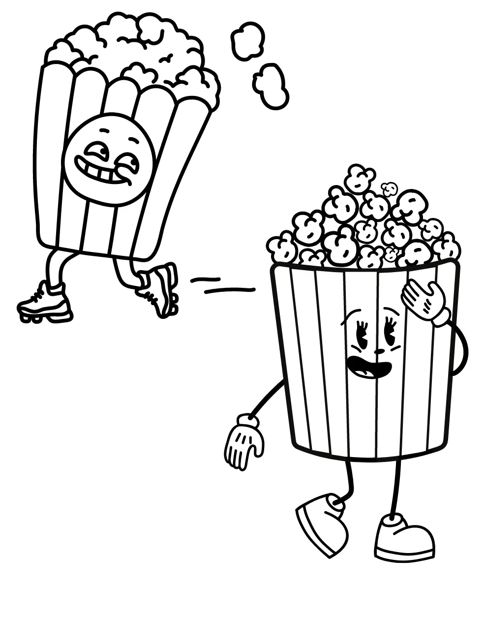 Ausmalbilder Popcorn 22
