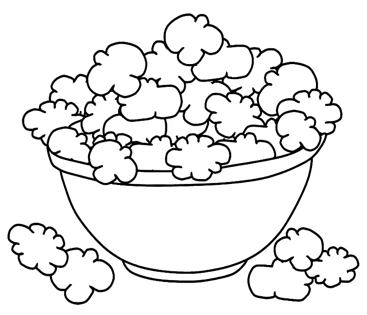 Popcorn Coloring Pages 24