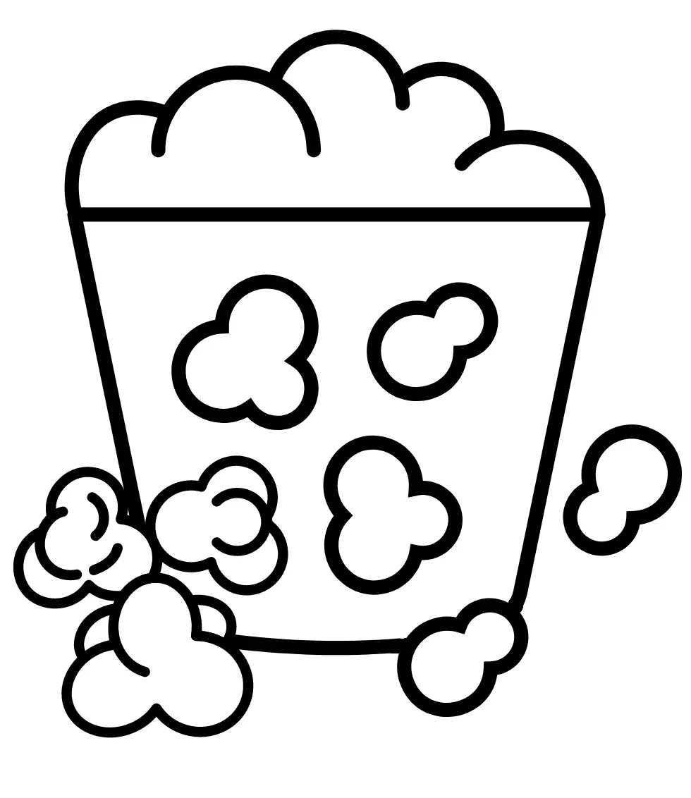 Popcorn Coloring Pages 25