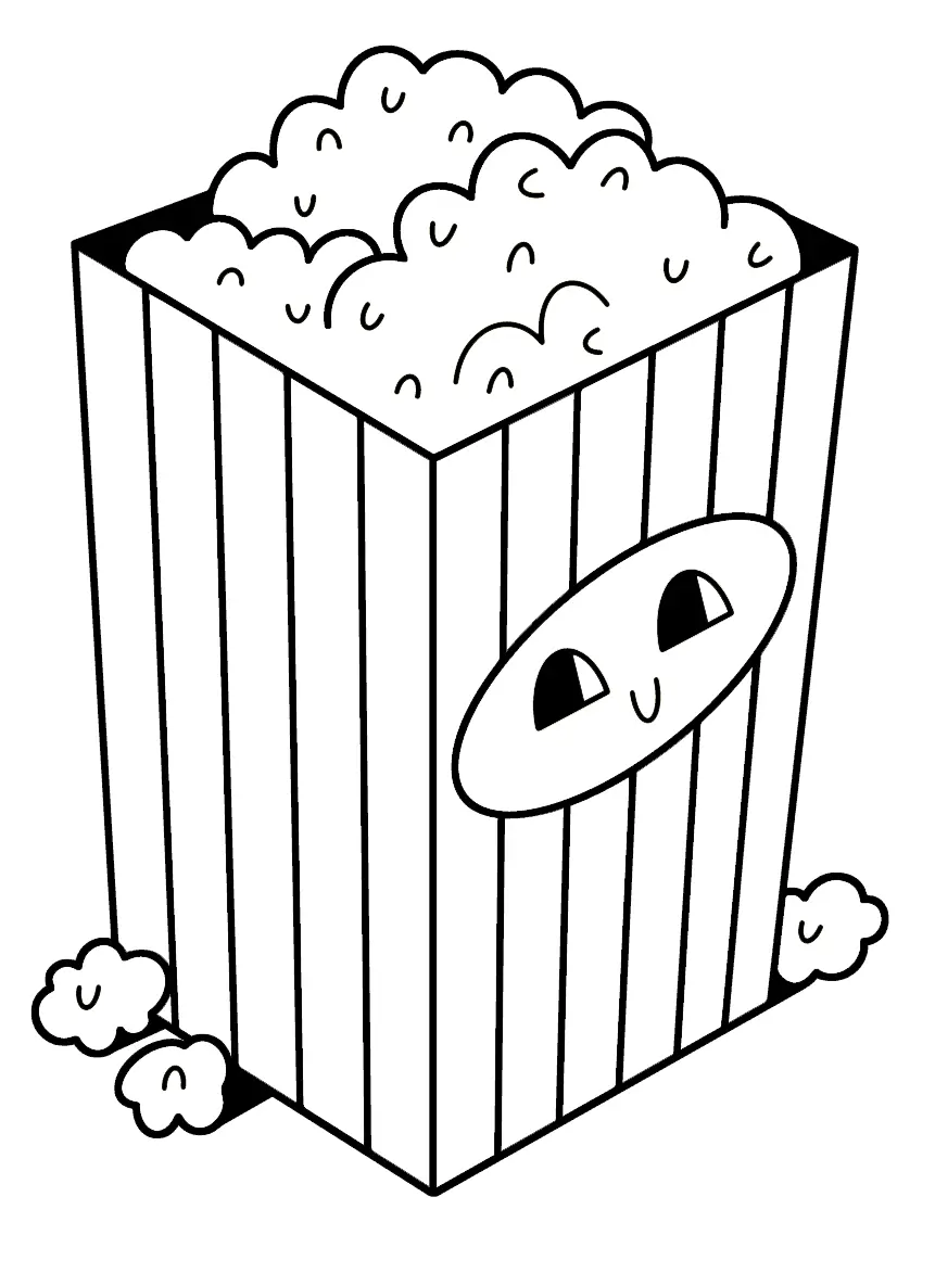 Popcorn Coloring Pages 27