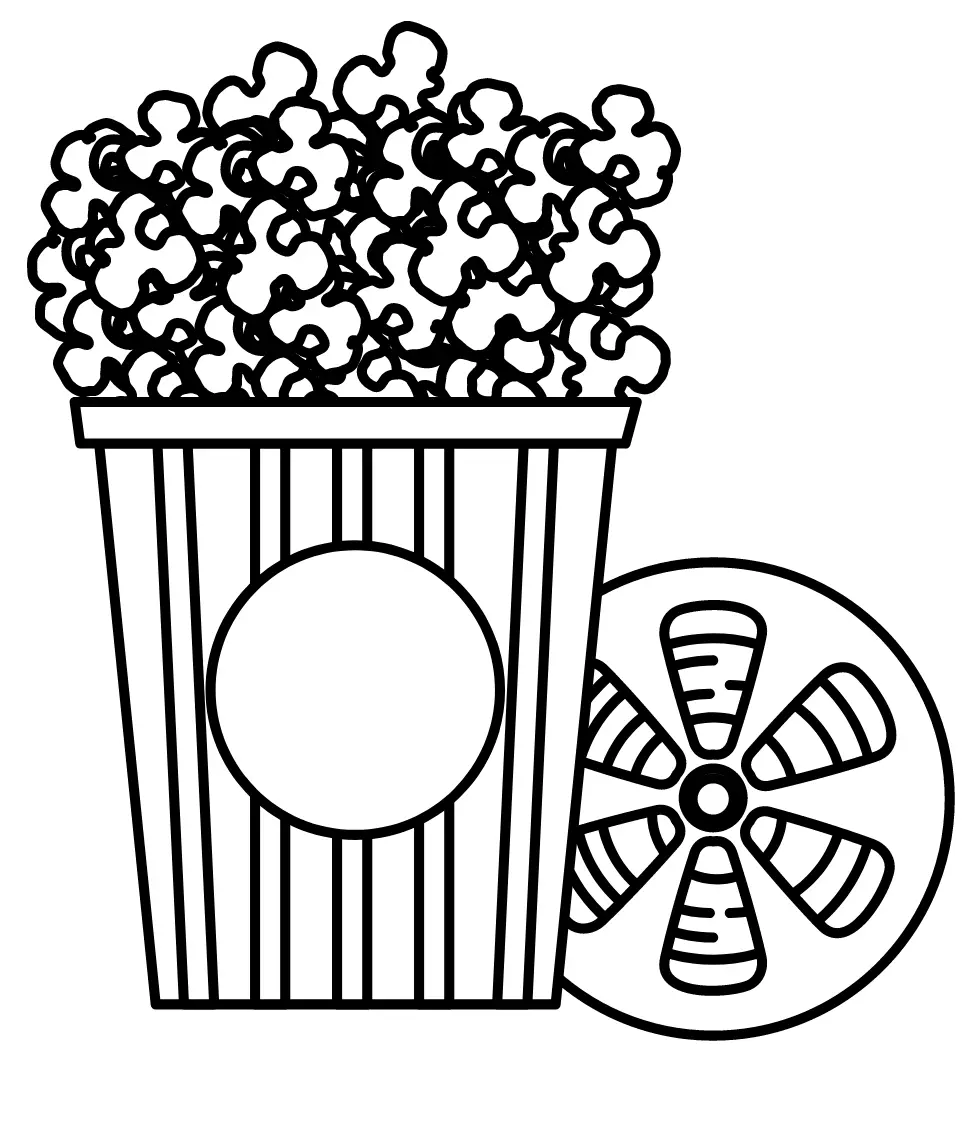 Popcorn Coloring Pages 28