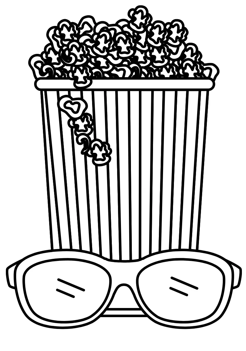 Popcorn Coloring Pages 29