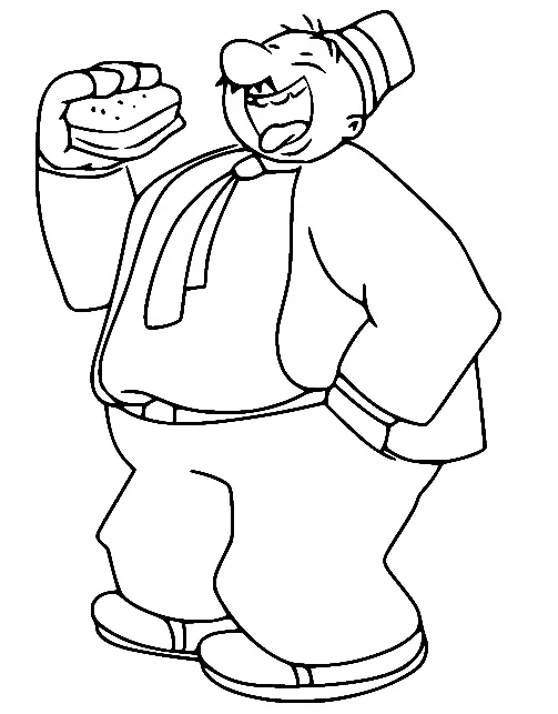Popeye Para Colorear 44