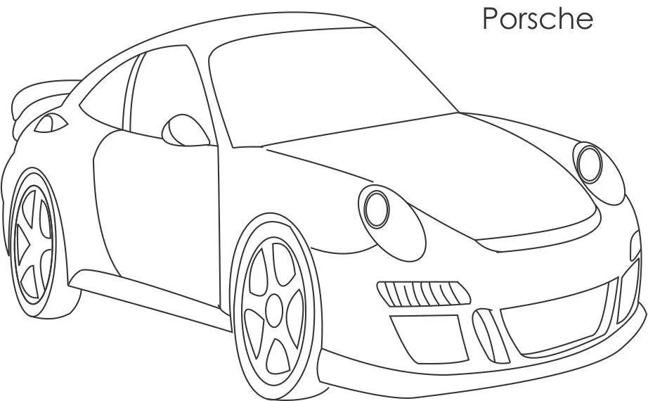 Ausmalbilder Porsche 1