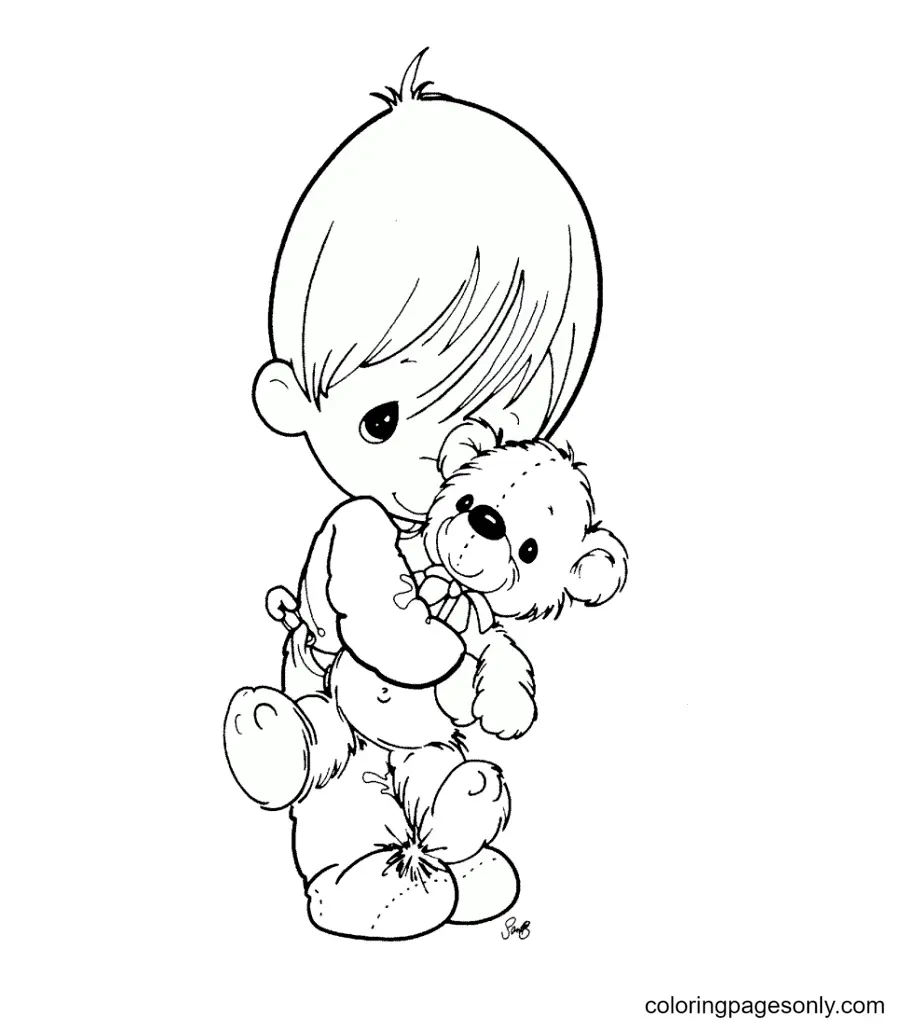 Precious Moments Coloring Pages 27