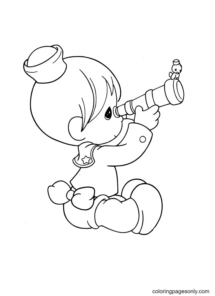 Precious Moments Coloring Pages 44