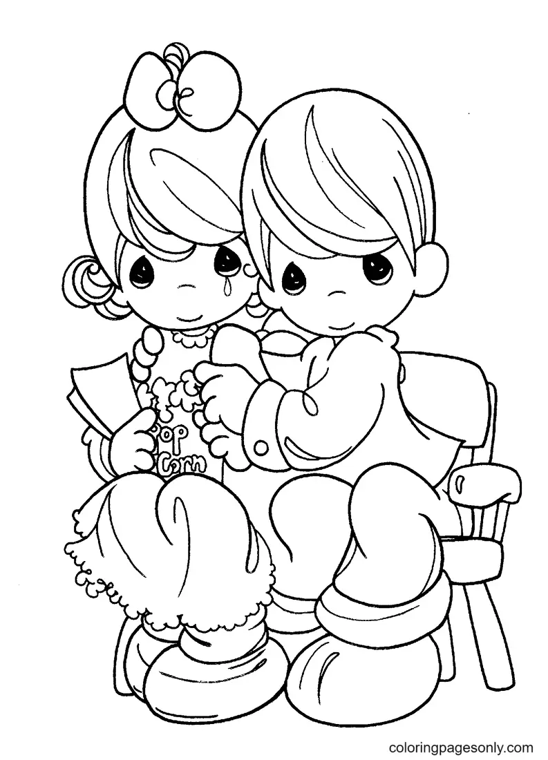 Precious Moments Coloring Pages 56