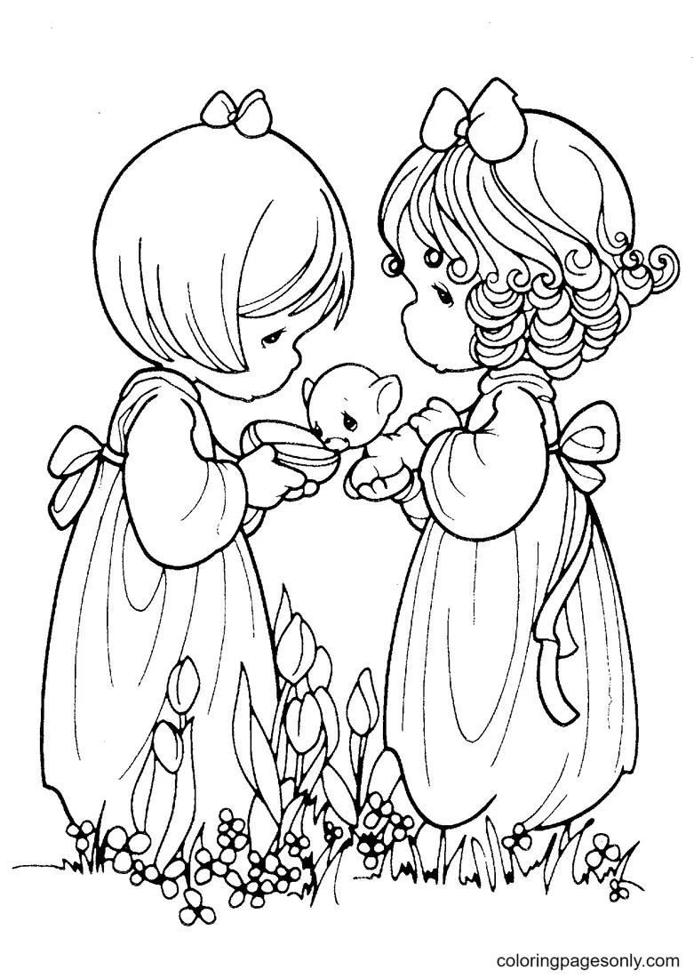 Precious Moments Coloring Pages 7