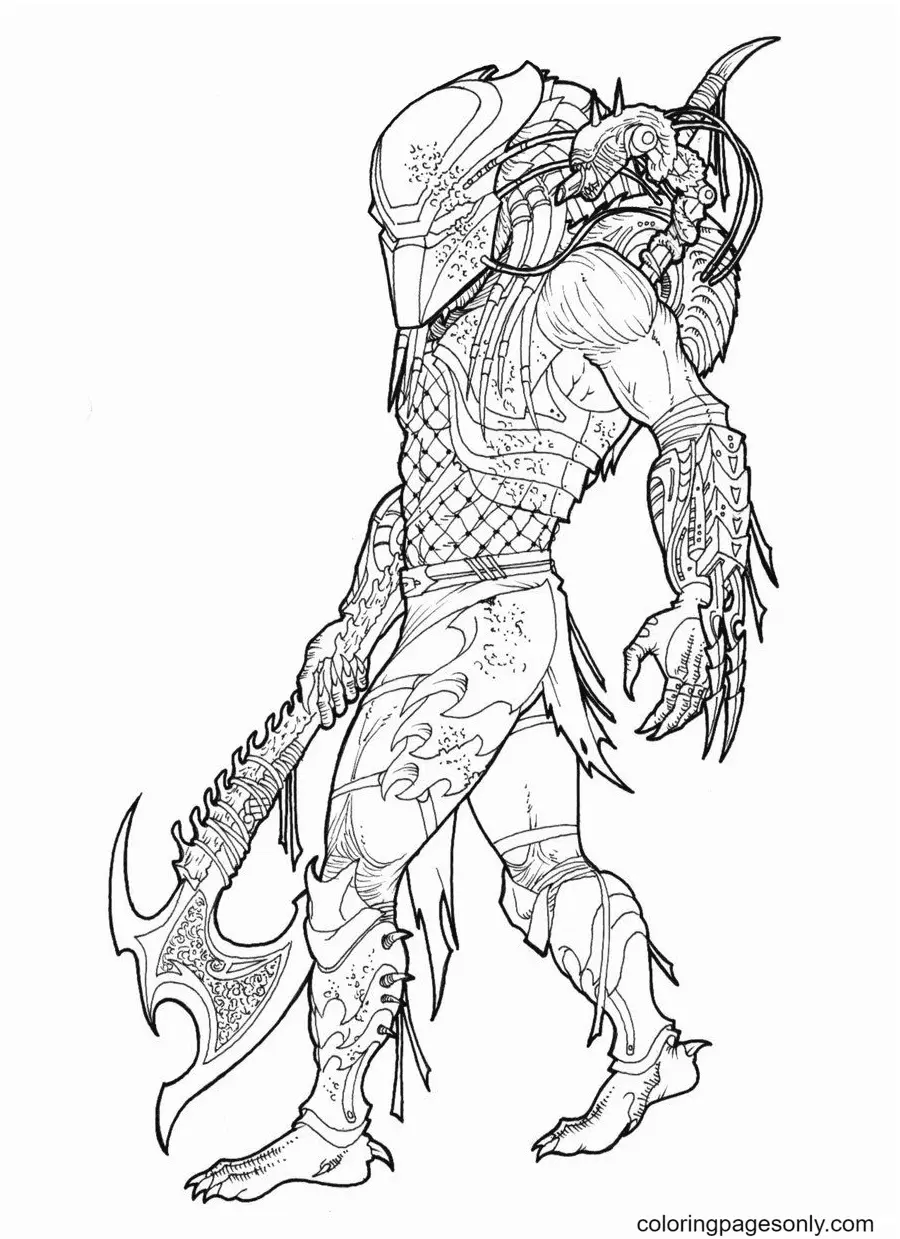 Predator Coloring Pages 12