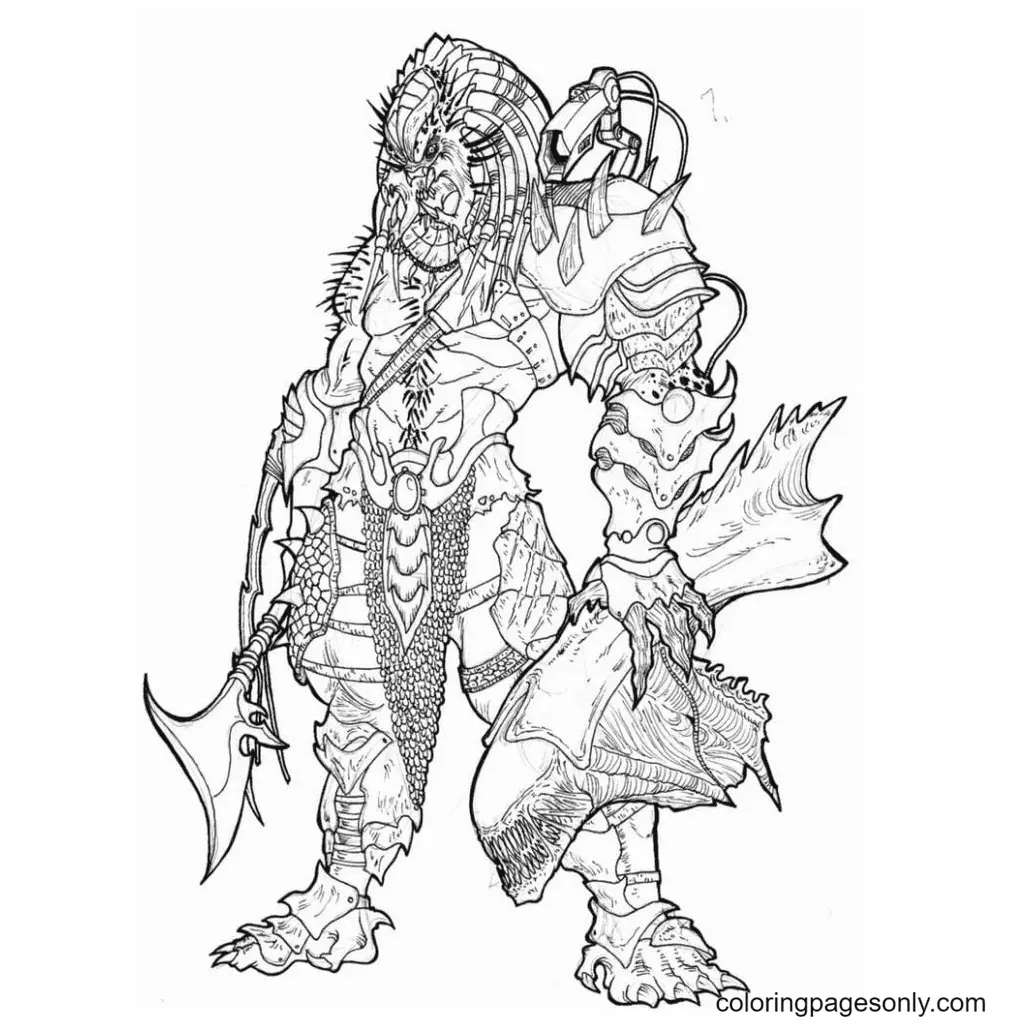 Predator Coloring Pages 31 print and download Predator Coloring Pages 31