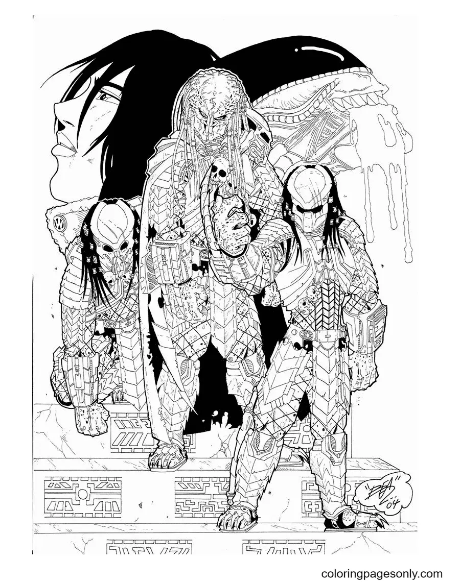 Predator Coloring Pages 44 print and download Predator Coloring Pages 44