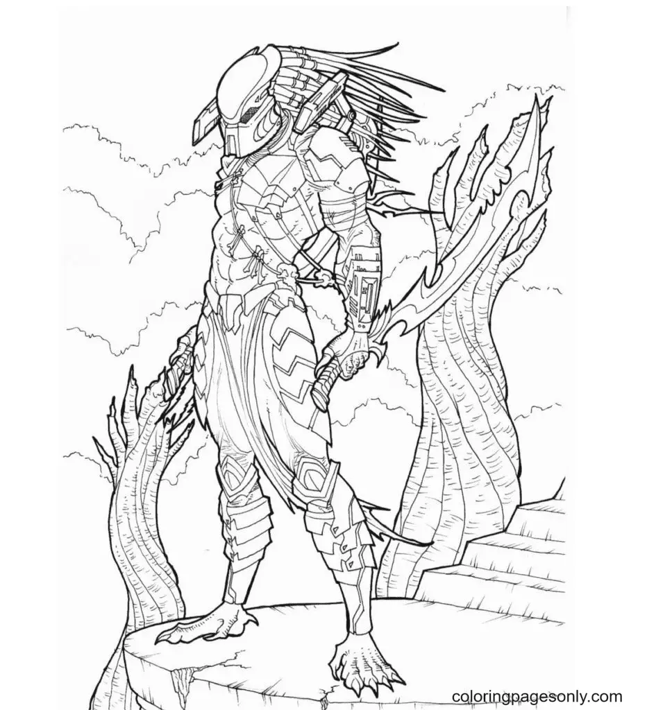 Predator Coloring Pages 62 print and download Predator Coloring Pages 62