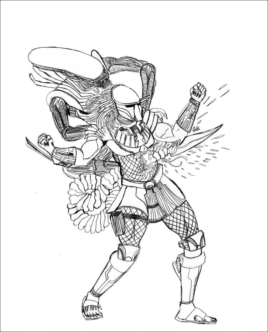 Predator Coloring Pages 95 print and download Predator Coloring Pages 95