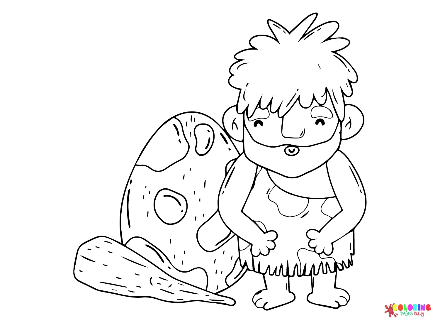 Prehistory Coloring Pages 8