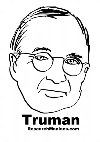 Presidente Harry S Truman Para Colorear 18
