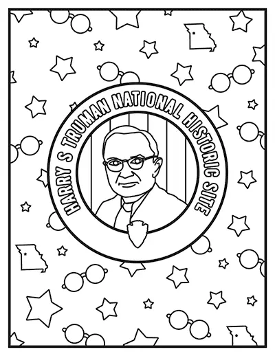 Presidente Harry S Truman Para Colorear