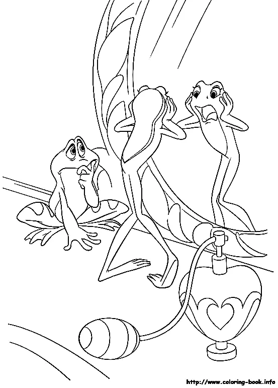 Desenhos de Princesa E O Sapo Para Colorir 27