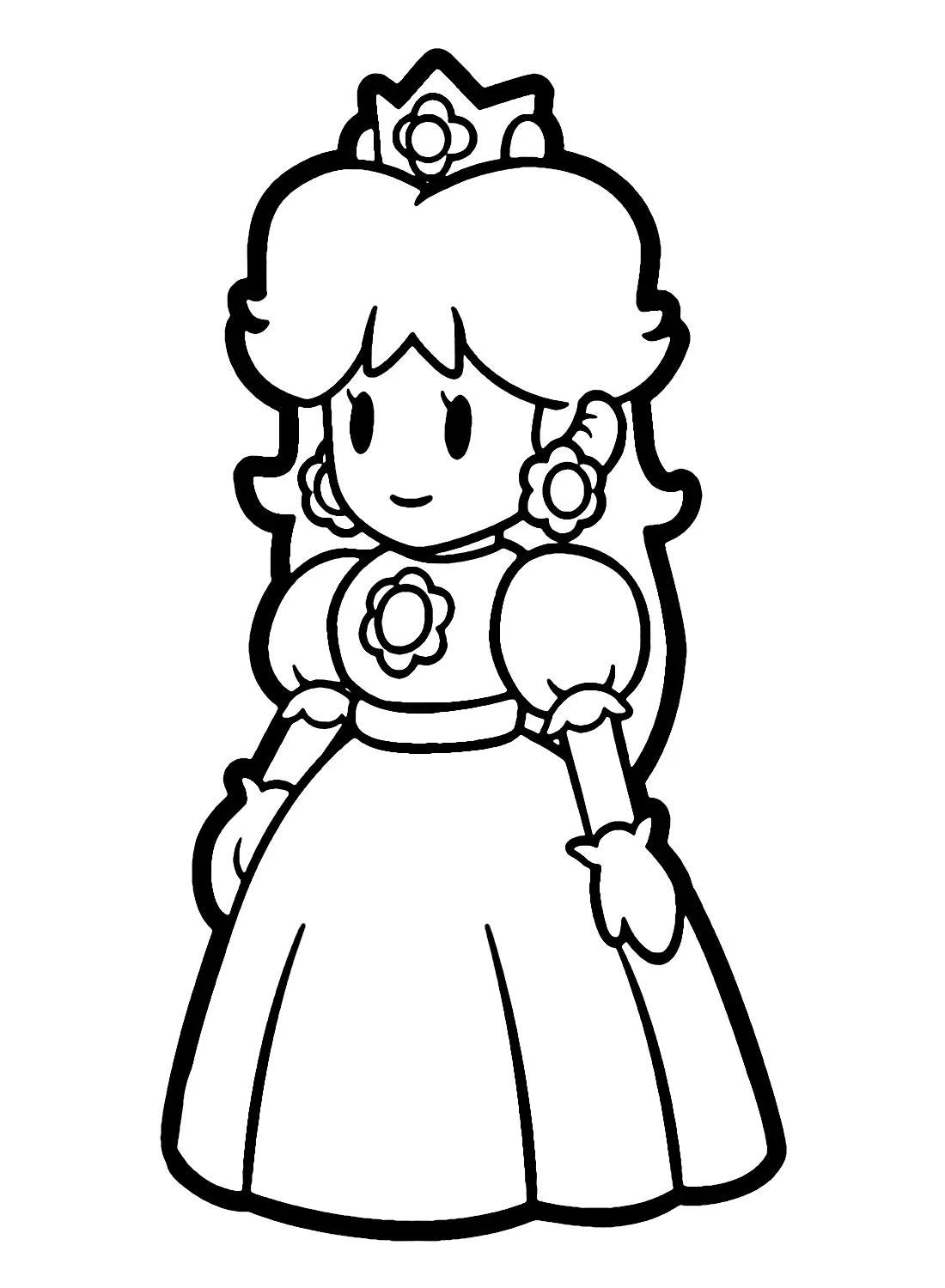 Princess Daisy Coloring Pages 13
