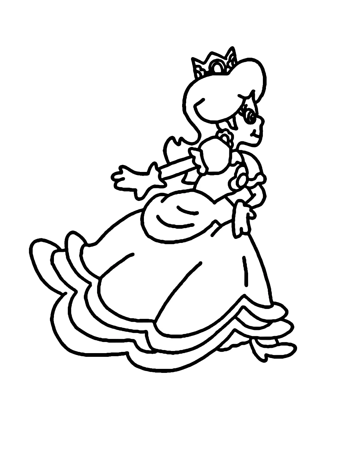 Princess Daisy Coloring Pages 28