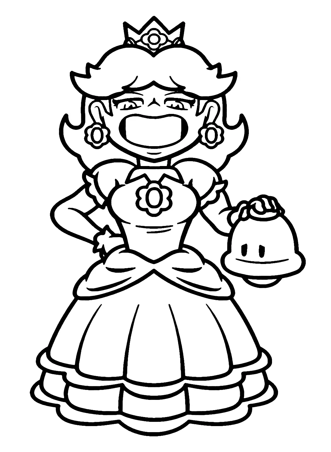 Princess Daisy Coloring Pages 30