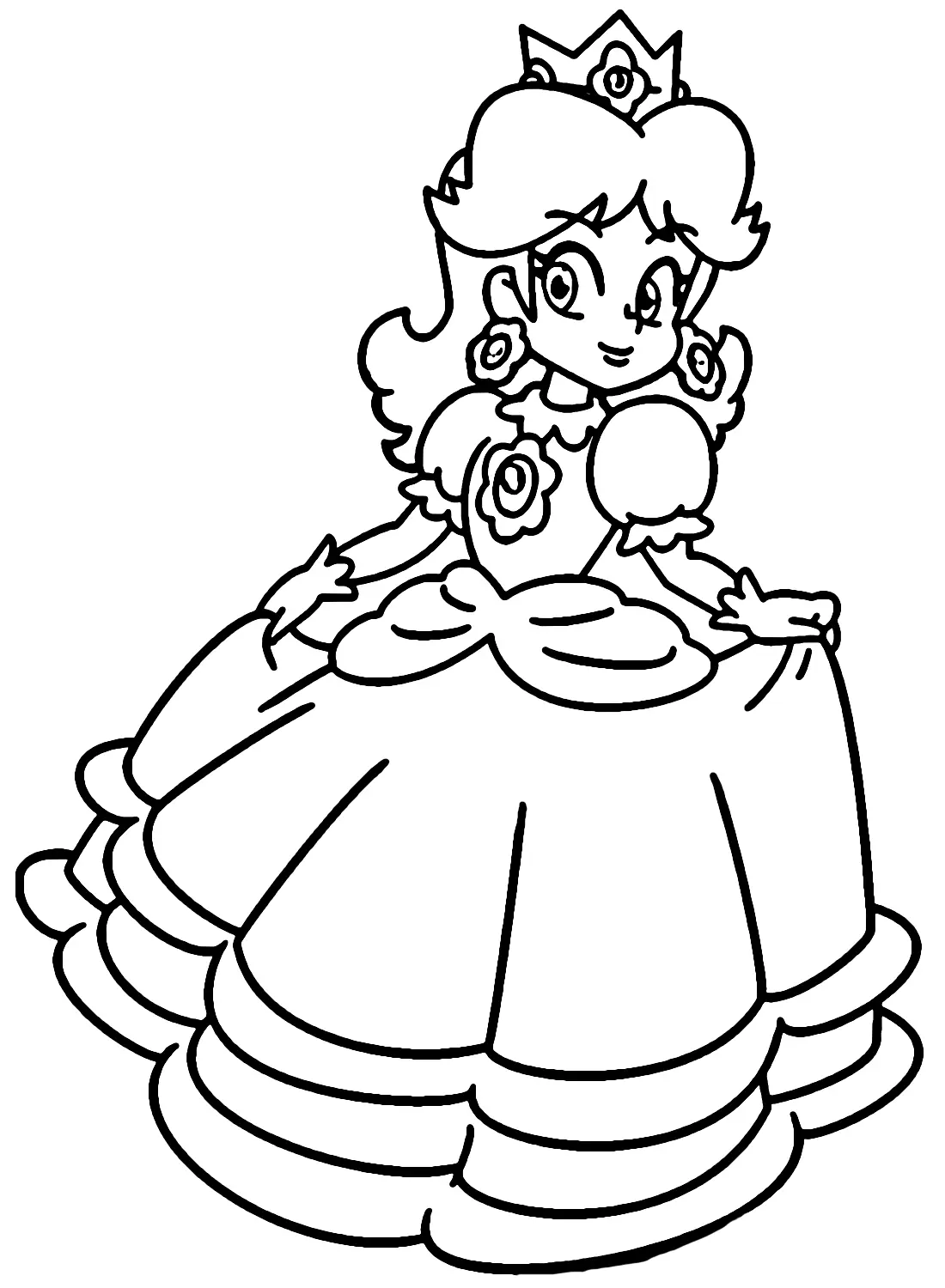 Princess Daisy Coloring Pages 8