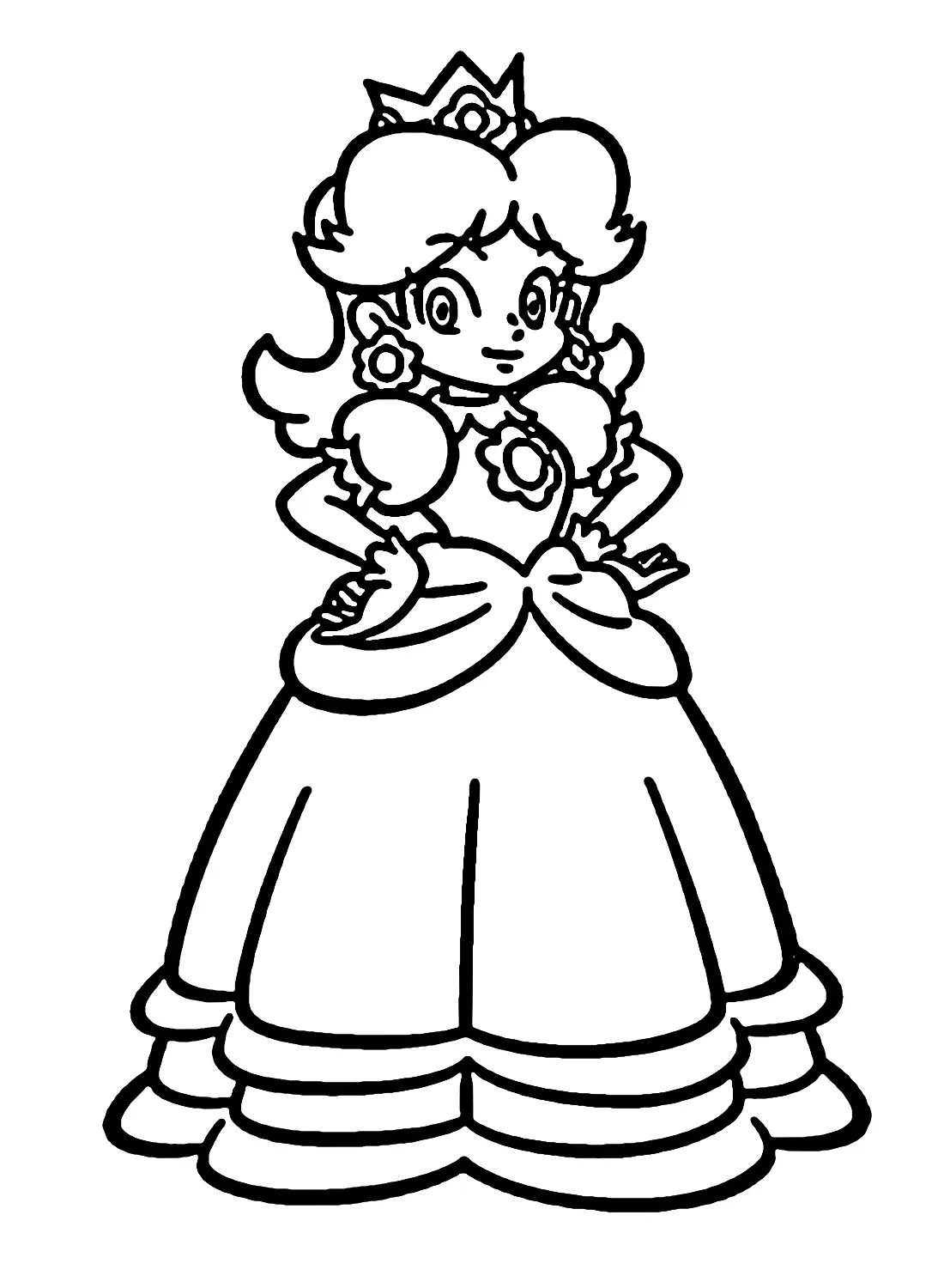 Princess Daisy Coloring Pages 9