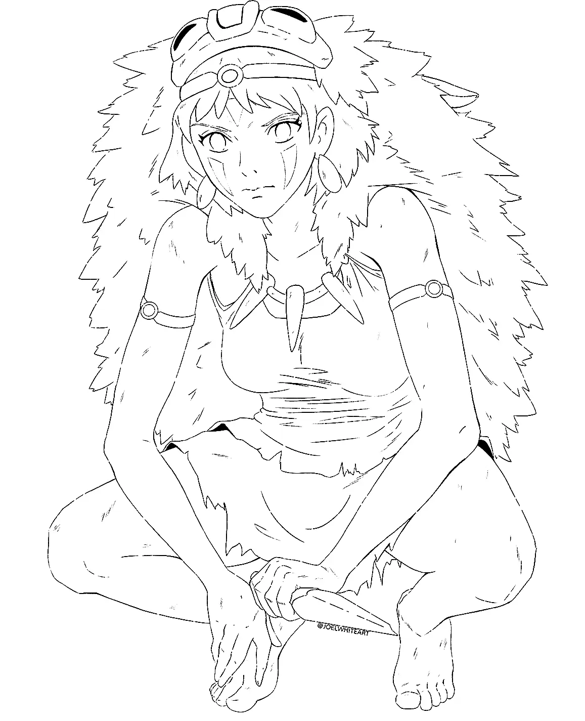 Prinzessin Mononoke Ausmalbilder 12