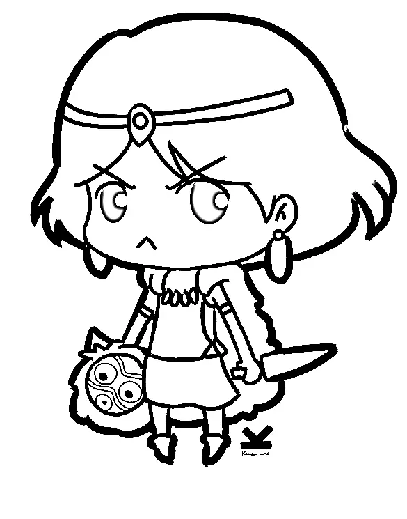 Prinzessin Mononoke Ausmalbilder 24