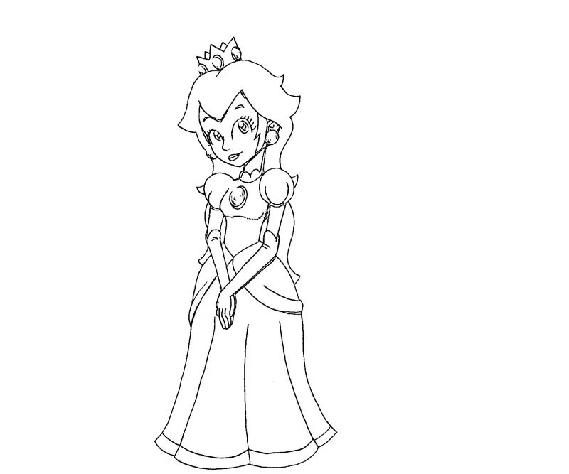 La Princesa Peach Para Colorear 20