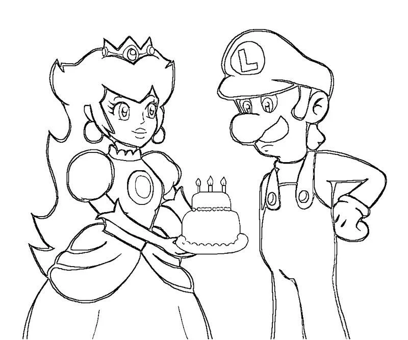 Prinzessin Peach Ausmalbilder 23