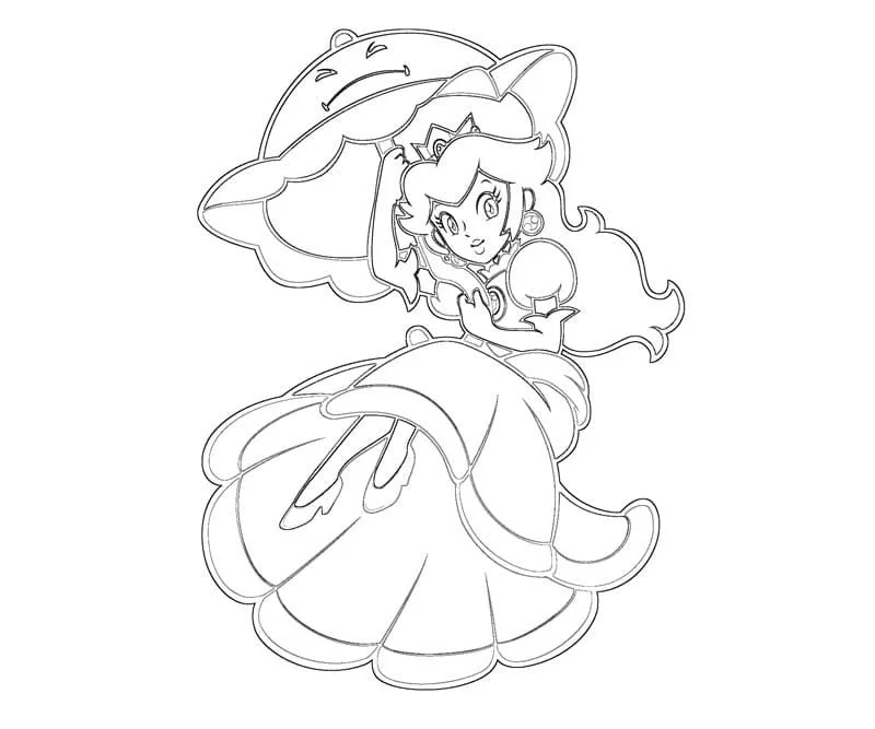 La Princesa Peach Para Colorear 61