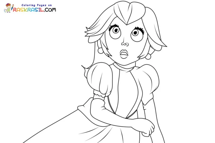 Princess Peach Coloring Pages 68
