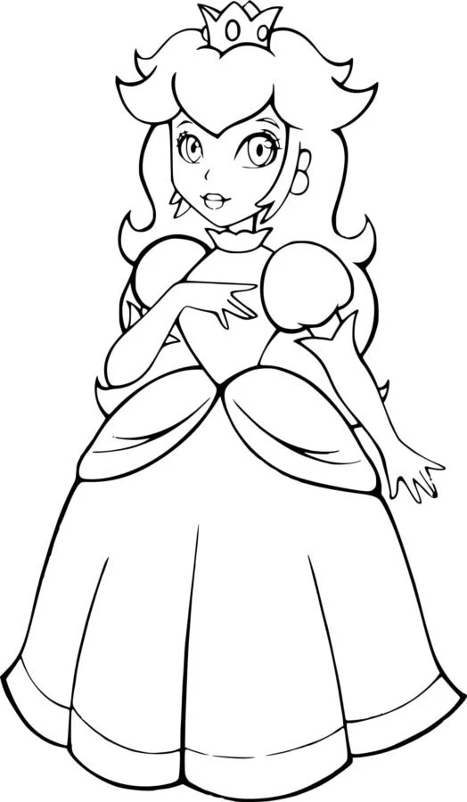 Princess Peach Coloring Pages 77