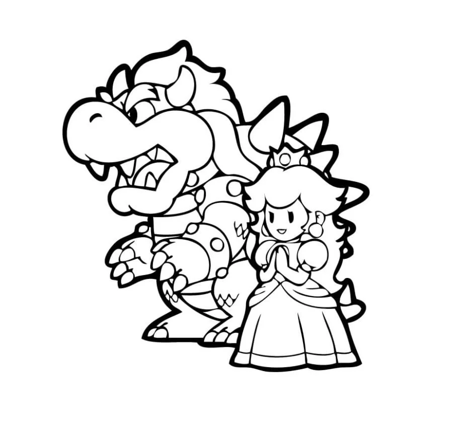 La Princesa Peach Para Colorear 80