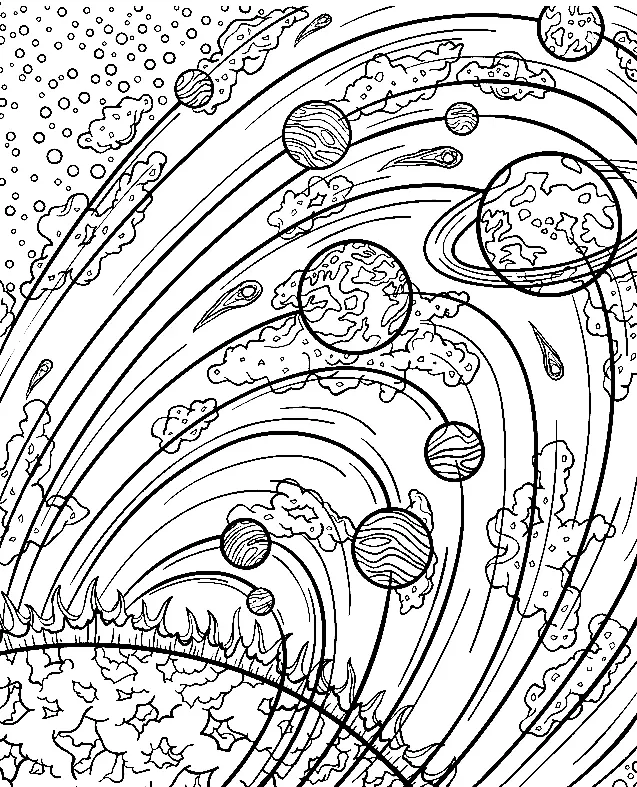 Psychedelische Ausmalbilder 15