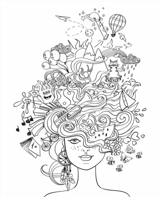 Psychedelische Ausmalbilder 42