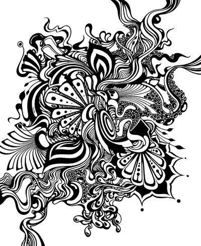Psychedelische Ausmalbilder 43