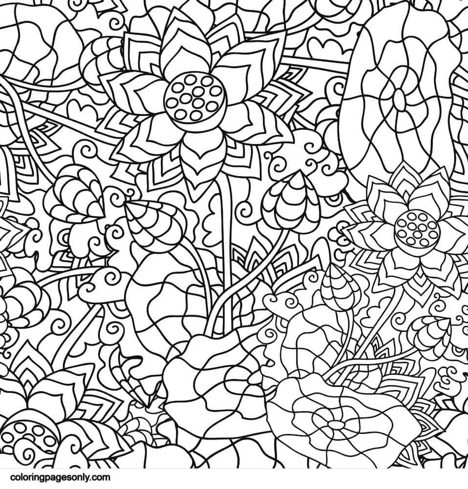 Psychedelische Ausmalbilder 5