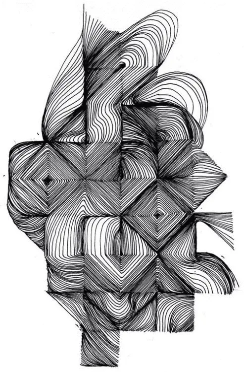 Psychedelische Ausmalbilder