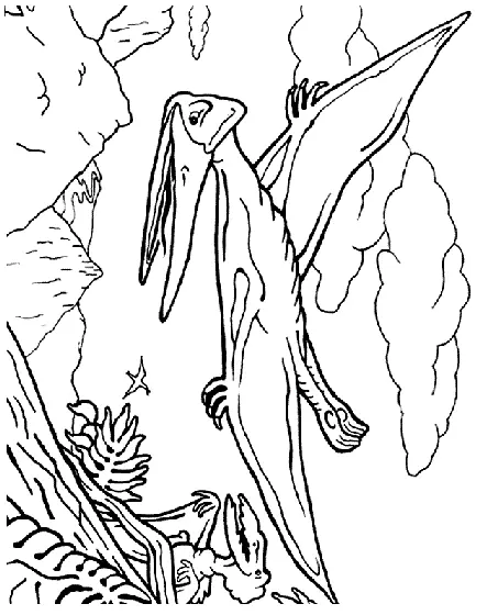 Pteranodon Para Colorear 15