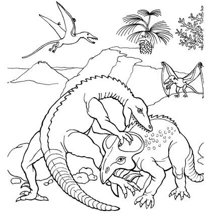 Pteranodon Para Colorear 6