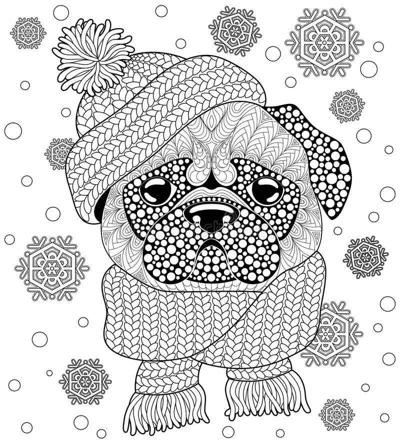 Mops Ausmalbilder